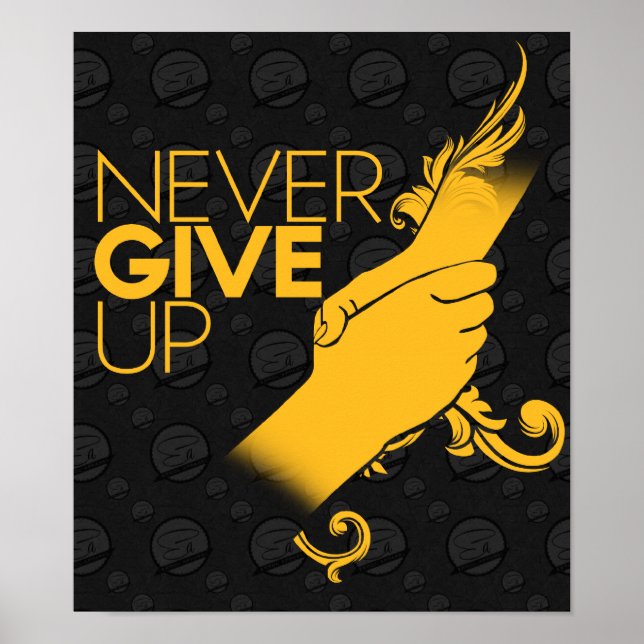 Never Give Up Poster (Front)