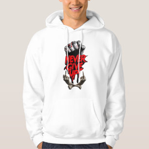 Never give up printed T-shirt Hoodie