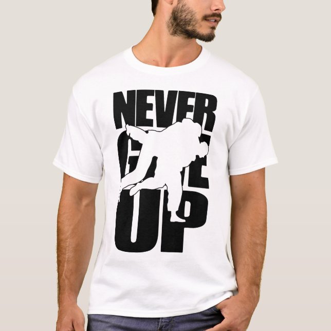 Never Give Up Sambo T-Shirt (Front)