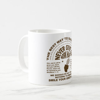 Never Give up (tennis) Coffee Mug