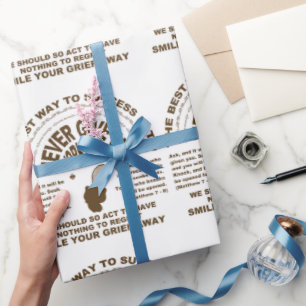 Never Give up (tennis) Wrapping Paper