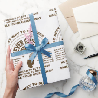 Never Give up (tennis) Wrapping Paper