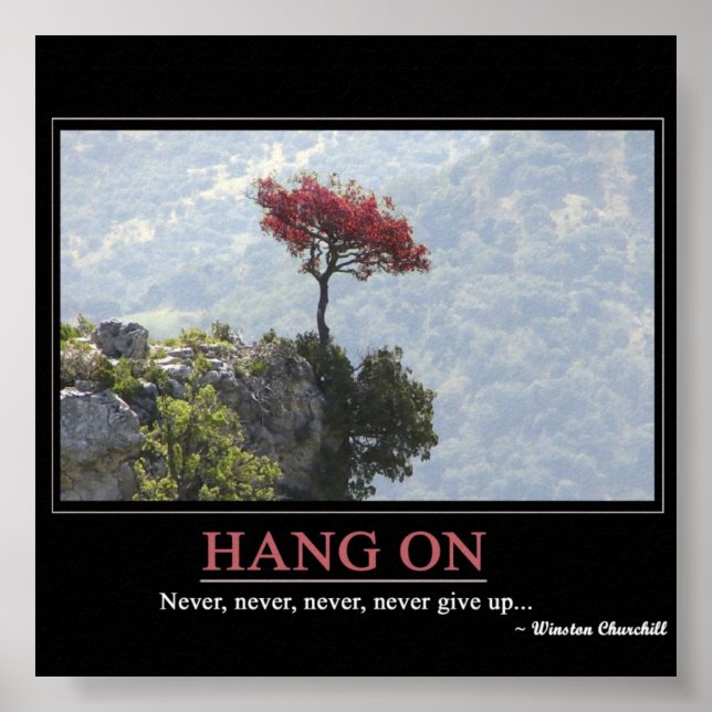 Never GiveUp Poster (Front)