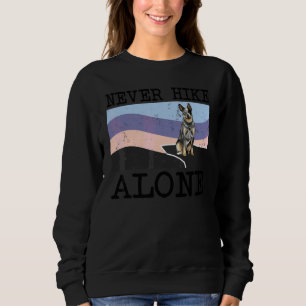 Never Hike Alone Australian Cattle Dog Dog Hiking Sweatshirt