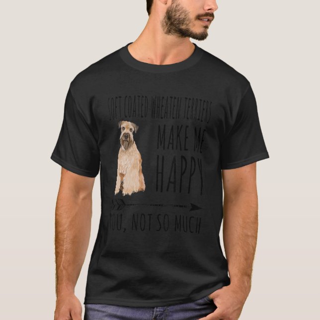 Never Hike Alone Soft Coated Wheaten Terrier Graph T-Shirt (Front)
