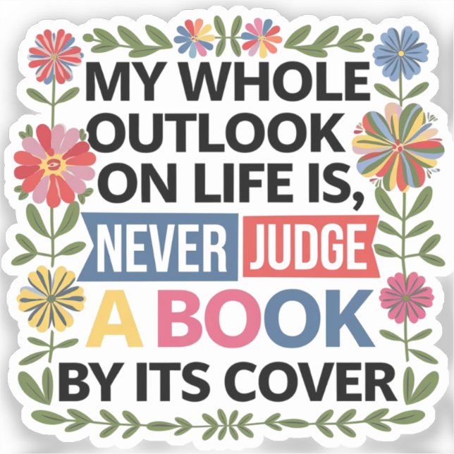 Never judge a book by it's cover (Front)