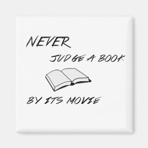Never Judge a Book Magnet
