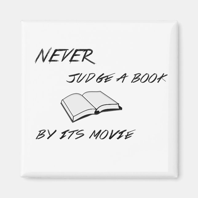 Never Judge a Book Magnet (Front)
