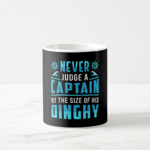 Never Judge A Captain Boat Sailing Boating Funny Coffee Mug
