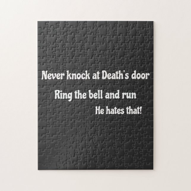 Never Knock at Death's Door Jigsaw Puzzle (Vertical)