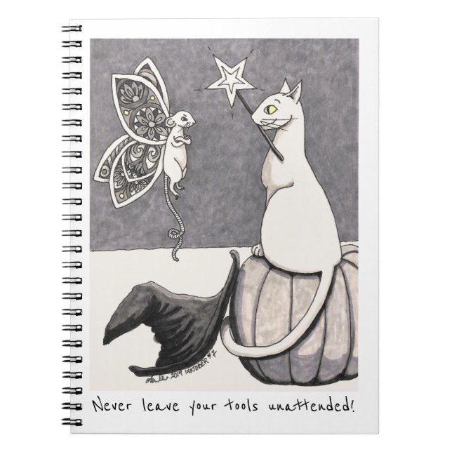 Never Leave Your Tools Unattended spiral notebook (Front)