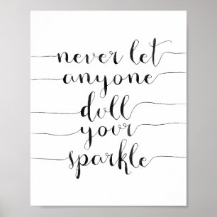 Never Let Anyone Dull Your Sparkle Poster