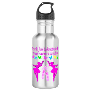 NEVER LET FEAR STOP THIS DAZZLING DANCER DESIGN 532 ML WATER BOTTLE