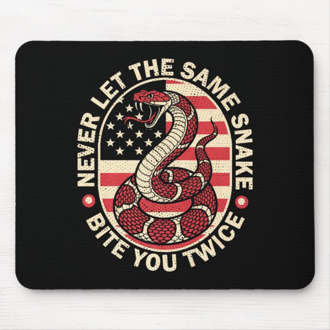 Never Let The Same Snake Bite You Twice Premium  Mouse Pad (Front)