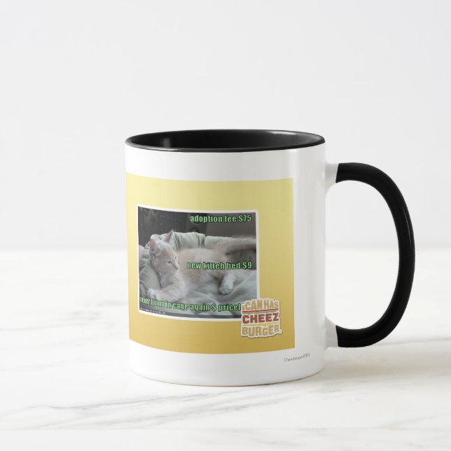 Never living in a cage again mug (Right)