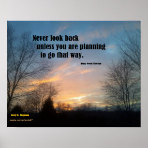 NEVER LOOK BACK THOREAU POSTER