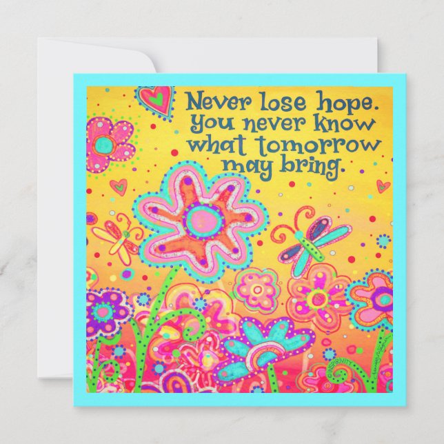“Never Lose Hope”  Inspirivity Card (Front)