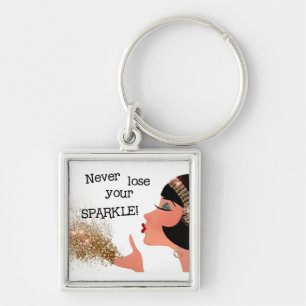 "Never Lose Your SPARKLE!" DIVA Keychain