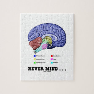 Never Mind ... (Brain Anatomy Psyche Humour) Jigsaw Puzzle