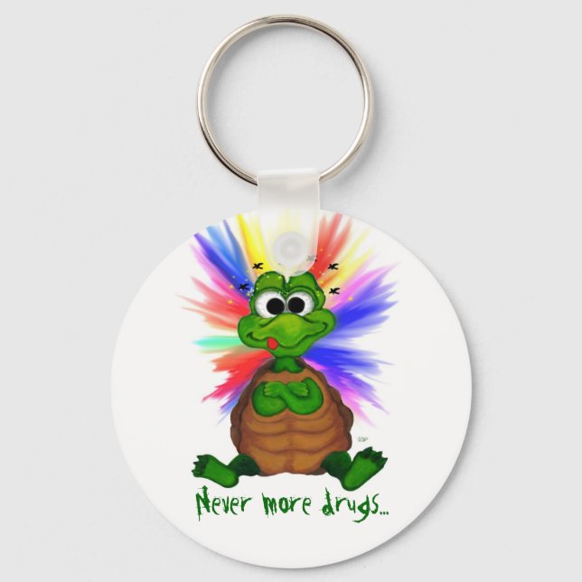 Never more drugs... key ring (Front)