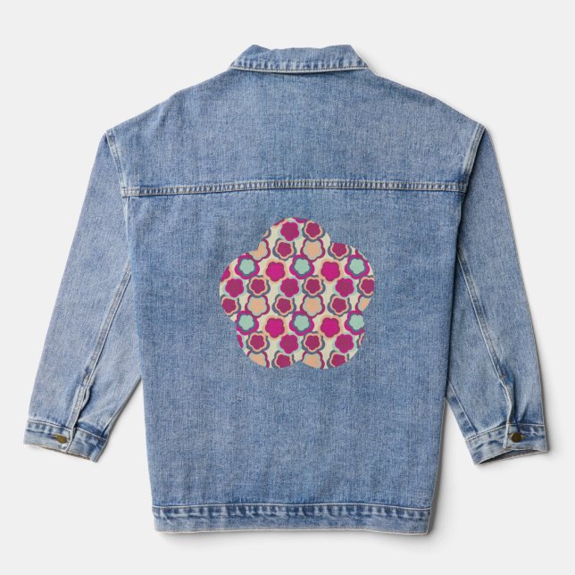 Never Promised You a Flower Garden  Denim Jacket (Back)