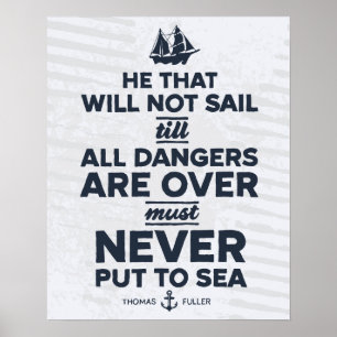 Never Put to Sea - Print