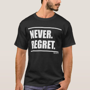 Never Regret Bodybuilding Gains Gainz Gym Fitness T-Shirt
