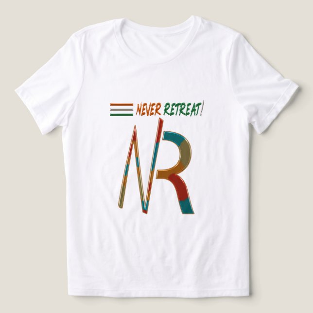 Never Retreat NR | Women's Tri-Blend Tee Tshirt (Design Front)