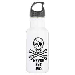 Never Say Die Black Text 532 Ml Water Bottle