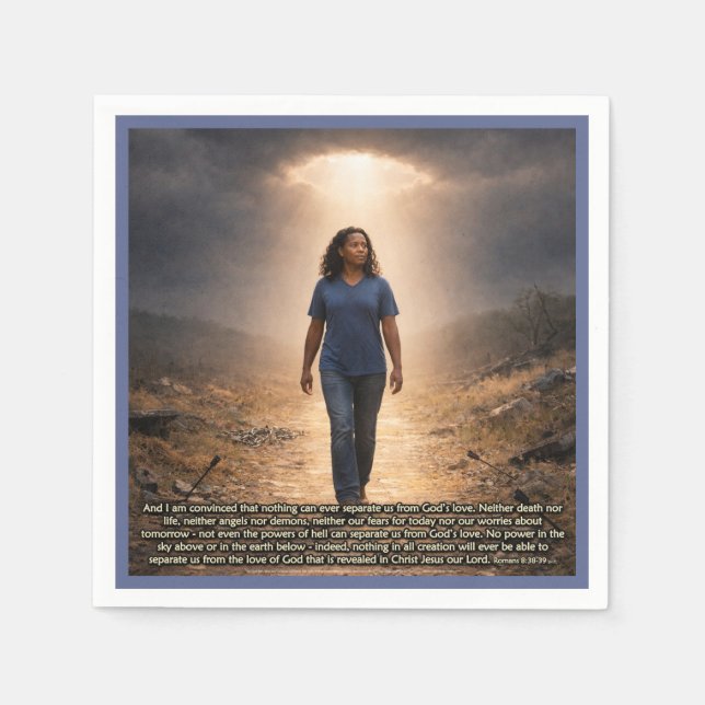 Never separated from God Napkin (Front)