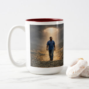 Never separated from God Two-Tone Coffee Mug