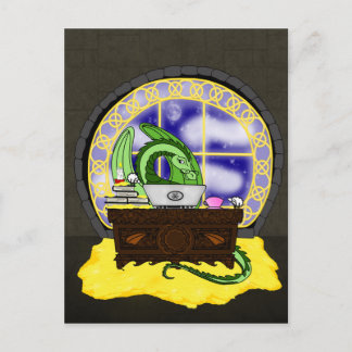 Never sleeping Dragon at work Postcard