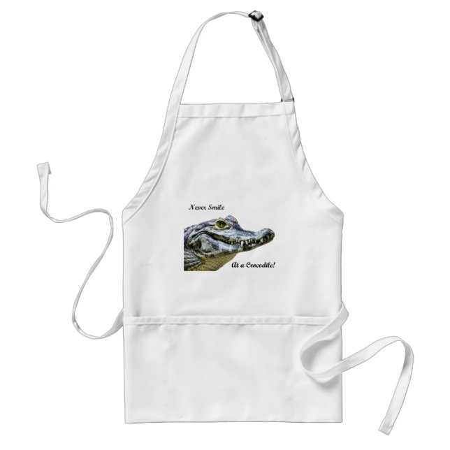 Never smile at a crocodile! standard apron (Front)