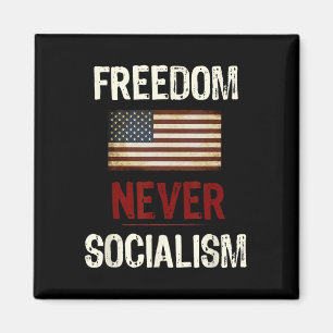 Never Socialism Anti-socialist Republican  Magnet