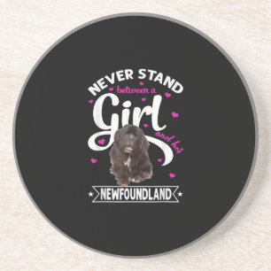 Never stand between a girl and her newfoundland coaster