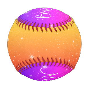 Never Stop Dreaming Colourful Stars Baseball
