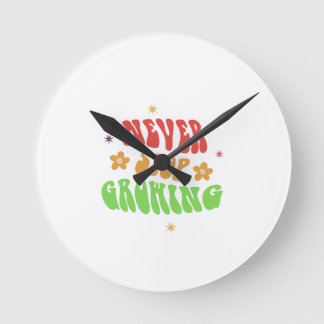 Never Stop Dreaming– Inspirational Quote clock
