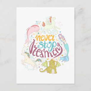 Never Stop Dreaming Postcard