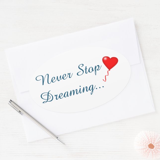 Never Stop Dreaming Sticker (Envelope)
