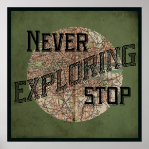 Never Stop Exploring Poster