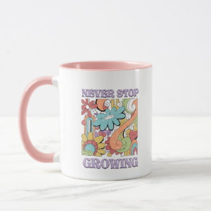 Never Stop Growing Retro Mug