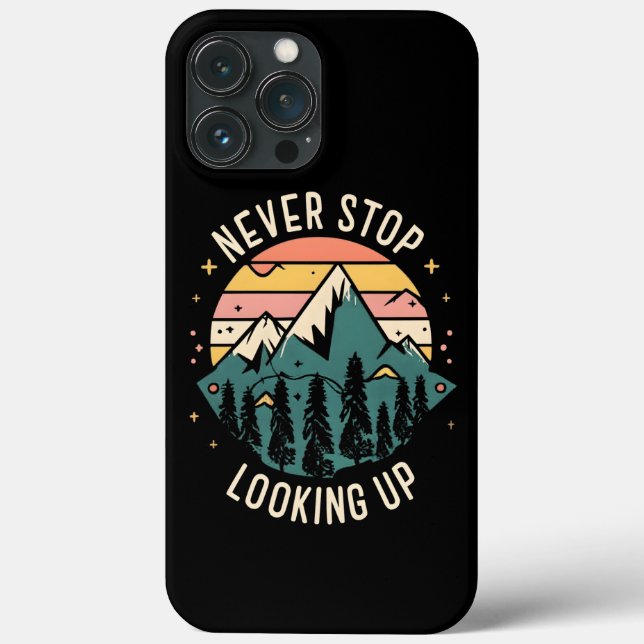 Never Stop Looking Up - Cosmic Inspiration Case-Mate iPhone Case (Back)