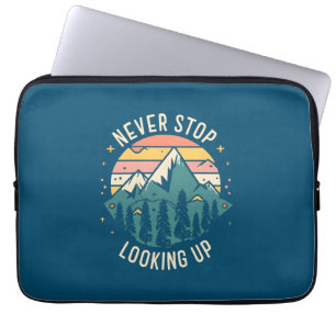 Never Stop Looking Up - Cosmic Inspiration Laptop Sleeve