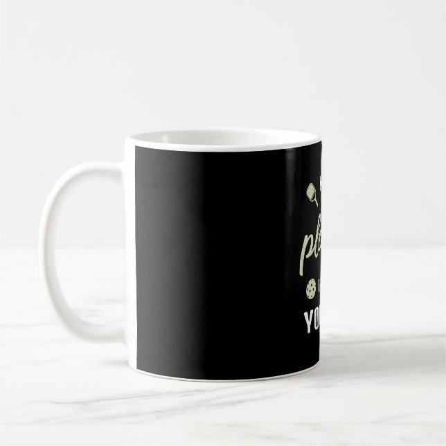Never Stop Playing the Game Pickleball Player Gift Coffee Mug (Left)