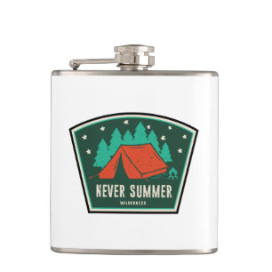 Never Summer Wilderness Colorado Camping Hip Flask