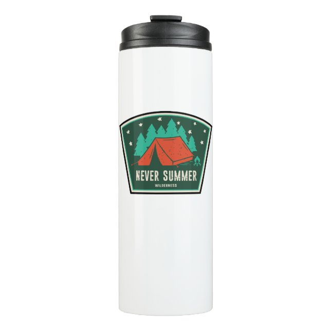 Never Summer Wilderness Colorado Camping Thermal Tumbler (Front)