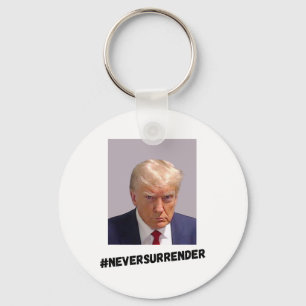 Never Surrender Trump Key Ring
