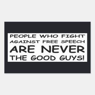 Never The Good Guys! Rectangular Sticker