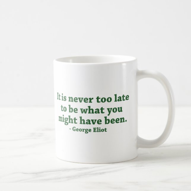 Never Too Late Mug (Right)