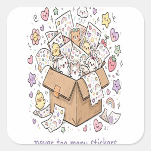 Never Too Many Stickers Kawaii Sticker